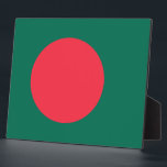 Bangladesh Flag Plaque<br><div class="desc">Celebrate national pride in a bold and elegant way with our Bangladesh Flag Plaque—an ideal decorative piece for your home, office, or special event! Crafted with attention to detail, this plaque showcases the vibrant green and red of the Bangladeshi flag in a polished and dignified display. Whether you're looking to...</div>