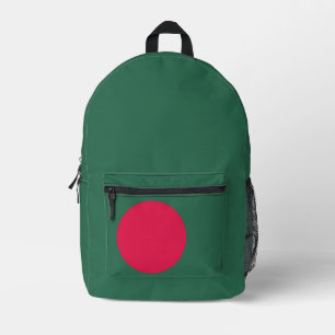 Bangladesh flag printed backpack