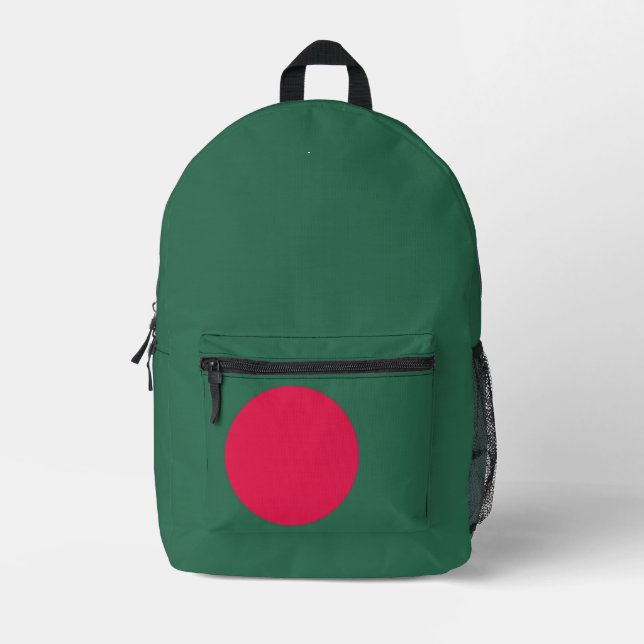 Bangladesh flag printed backpack (Front)
