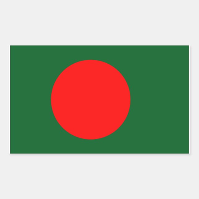 Bangladesh Flag Rectangular Sticker (Front)