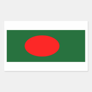 Bangladesh Flag Rectangular Sticker