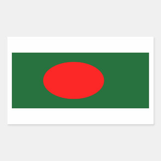 Bangladesh Flag Rectangular Sticker