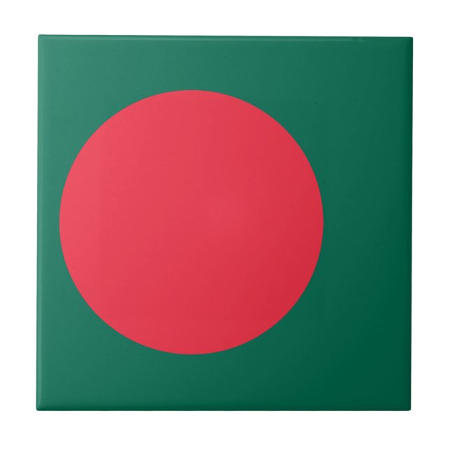 Bangladesh Flag Tile (Front)