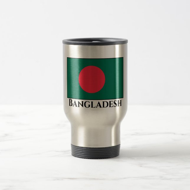 Bangladesh Flag Travel Mug (Center)