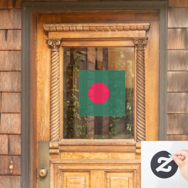 Bangladesh flag window cling (Home Door)
