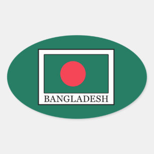 Bangladesh Oval Sticker