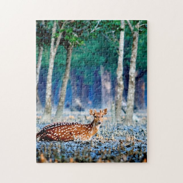Bangladesh Sundarban Native Deer Jigsaws. Jigsaw Puzzle (Vertical)