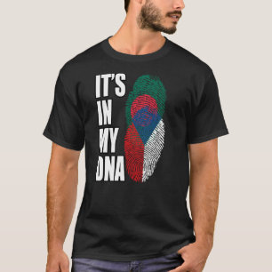 Bangladeshi And Czech Mix DNA Flag Heritage T-Shirt