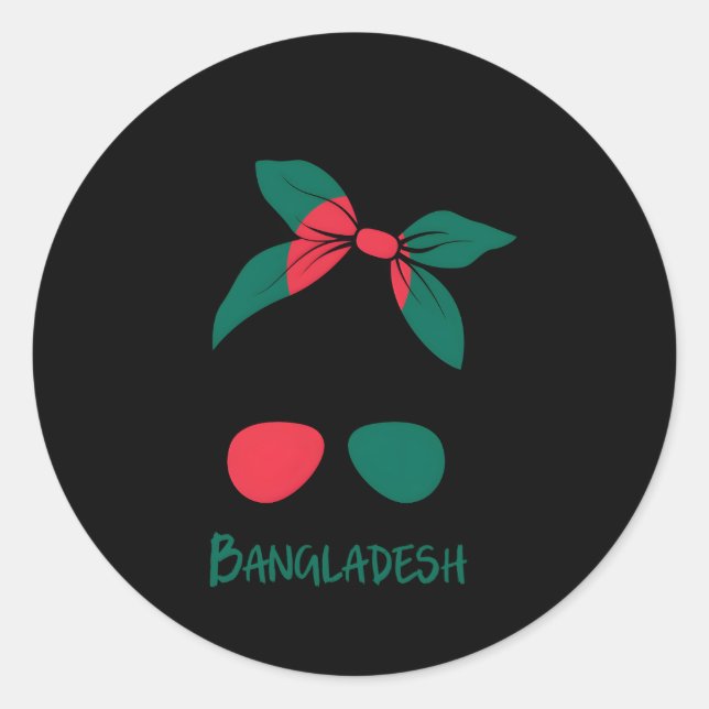 Bangladeshi Bangladesh Bangladesh Flag Classic Round Sticker (Front)