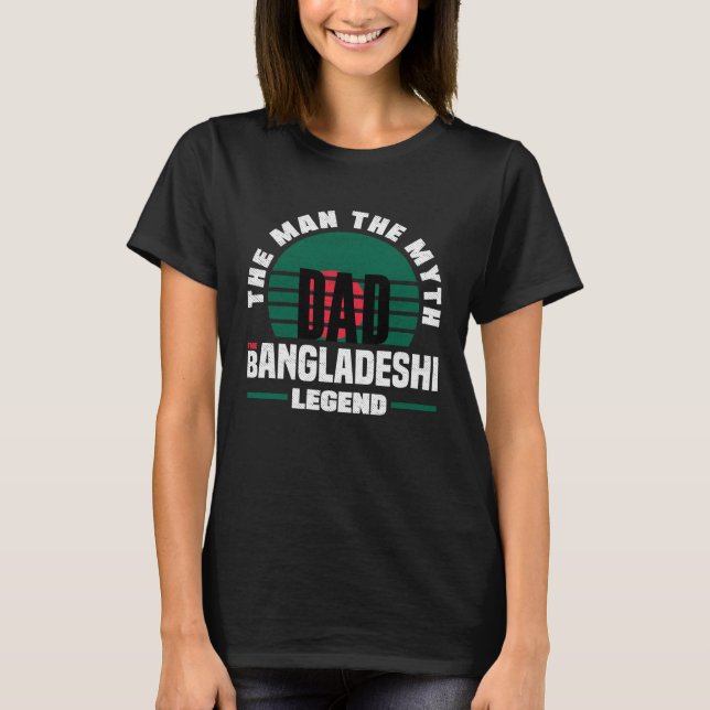 Bangladeshi Bangladesh Bangladeshi Flag Fathers Da T-Shirt (Front)