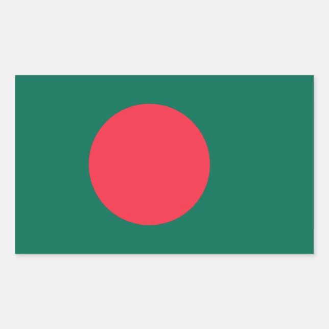 Bangladeshi Flag, Flag of Bangladesh Rectangular Sticker (Front)