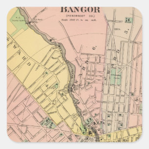 Bangor, Brewer Square Sticker