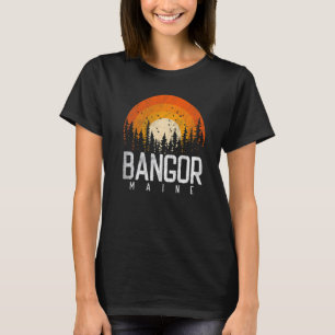 Bangor Maine ME Retro Style Vintage 70s 80s 90s T-Shirt