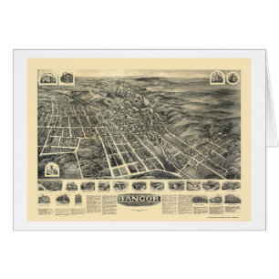 Bangor, PA Panoramic Map - 1918