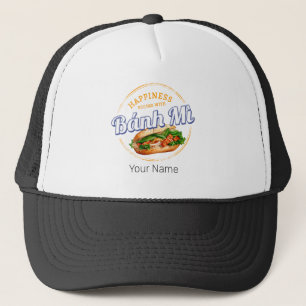 Banh Mi Street Food Baguette Vintage Vietnam Retro Trucker Hat