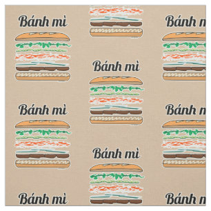 Banh Mi Vietnamese sandwich French bread baguette Fabric