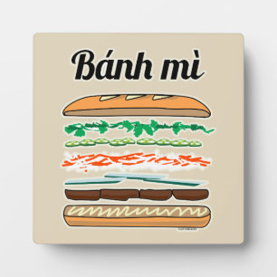Banh Mi Vietnamese sandwich French bread baguette Plaque
