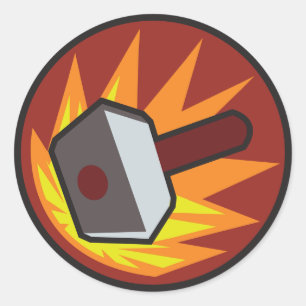 Banhammer Classic Round Sticker