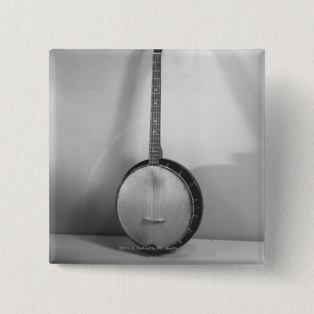 Banjo B&W 15 Cm Square Badge (Front)