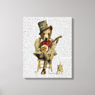 Banjo Bear Canvas Print