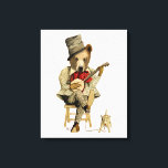 Banjo Bear Canvas Print<br><div class="desc">Children's</div>