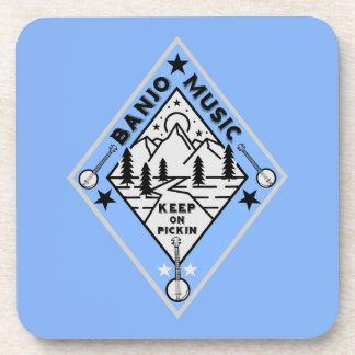 Banjo Bluegrass Music Coaster