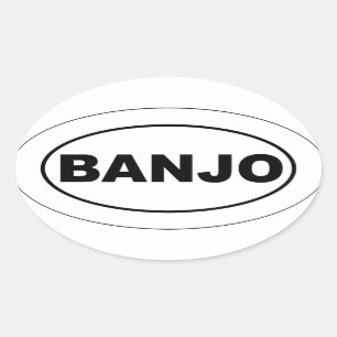 Banjo Bumper Sticker