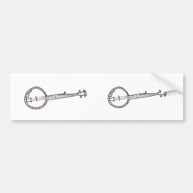 Banjo Bumper Sticker (Front)