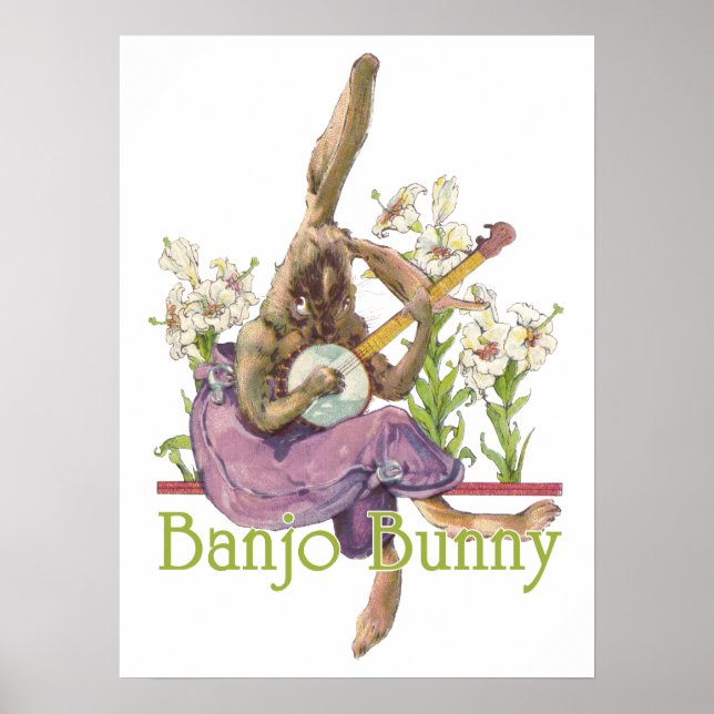 Banjo Bunny Poster (Front)