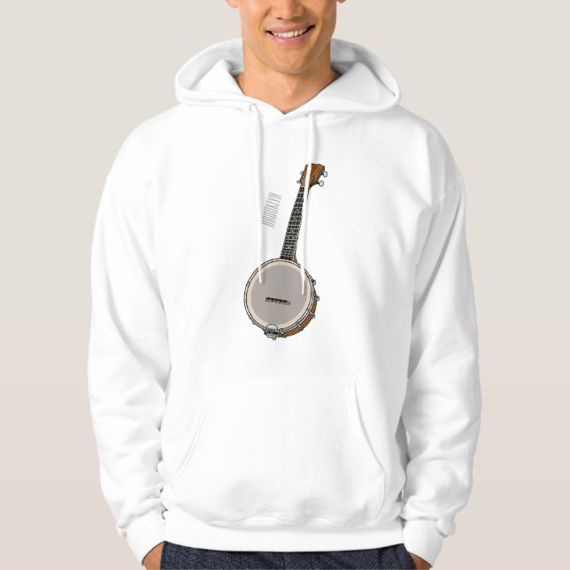 Banjo cartoon illustration  hoodie (Front)