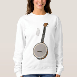 Banjo cartoon illustration  sweatshirt