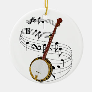 Banjo Ceramic Tree Decoration