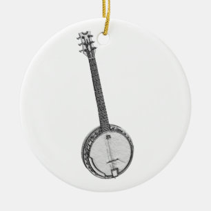Banjo Ceramic Tree Decoration