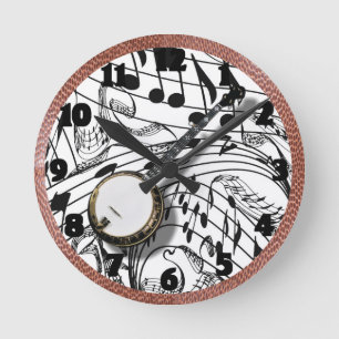 BANJO-CLOCK ROUND CLOCK
