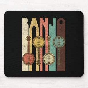 Banjo Country Music Instrument Bluegrass Band Gift Mouse Mat