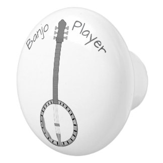 Banjo Design Personalised Ceramic Knob