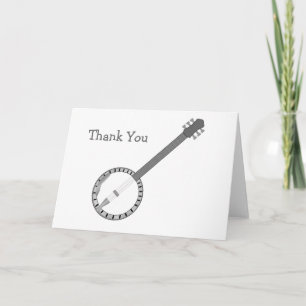 Banjo Design Thank You Card