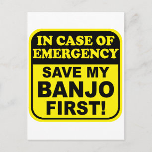 Banjo Emergency Postcard