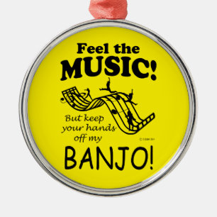 Banjo Feel The Music Metal Tree Decoration