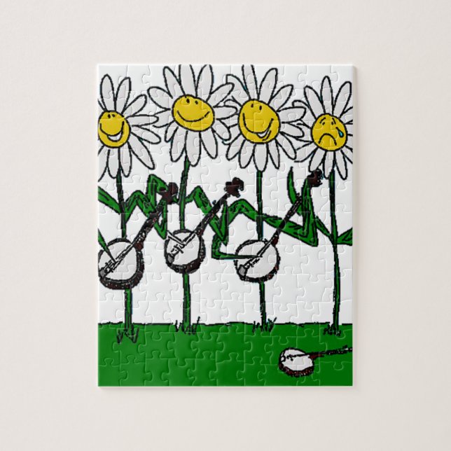 Banjo Flowers Jigsaw Puzzle (Vertical)