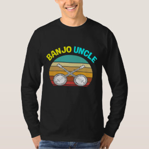 Banjo For Uncle Retro Vintage Music Men T-Shirt