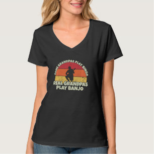 Banjo Grandfather Real Grandpas Play Banjo T-Shirt