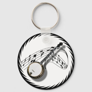 BANJO-KEYCHAIN KEY RING
