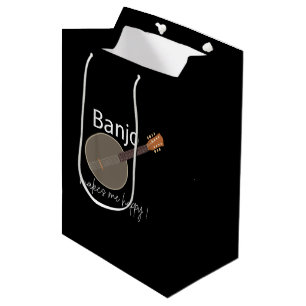 Banjo Makes Me Happy Medium Gift Bag