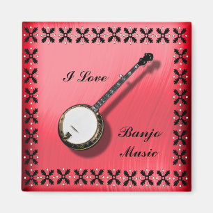 BANJO-MUSIC MAGNET
