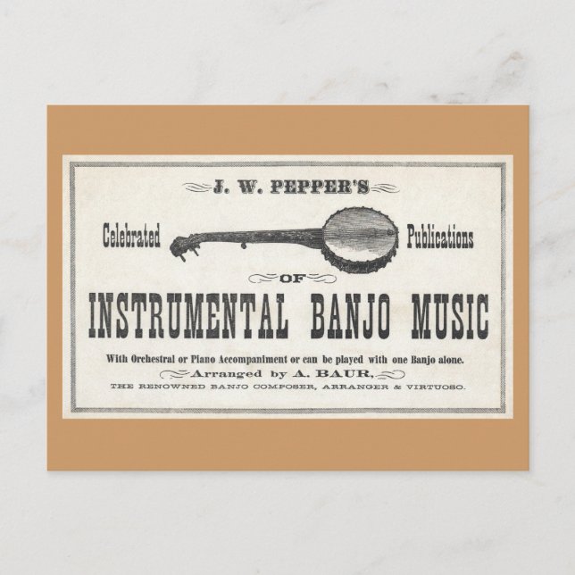 Banjo Music Postcard (Front)