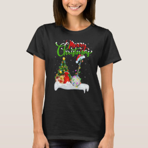 Banjo Music Xmas Decorations Santa Banjo Christma T-Shirt