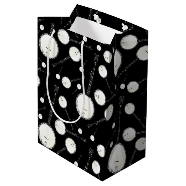 Banjo Musician Music Medium Gift Bag (Back Angled)