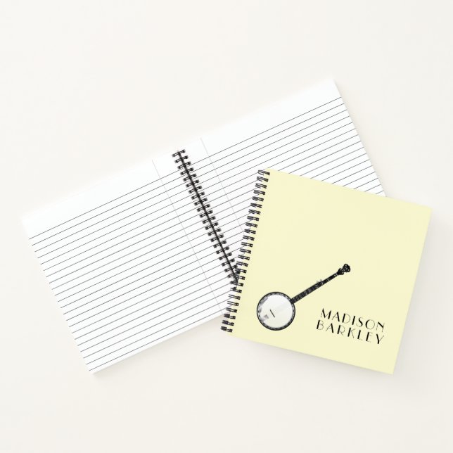Banjo Musician Music Teacher Notebook (Inside)