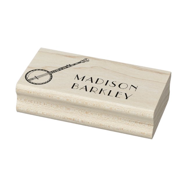 Banjo Musician Music Teacher Rubber Stamp (Stamp)